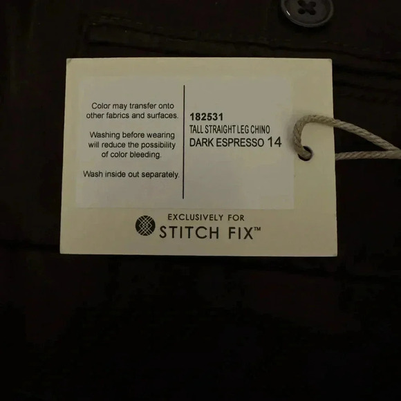 NWT LILA RYAN Straight Leg Pants, Brown Size 14 Stitch Fix, Office, Stretch - Picture 12 of 12